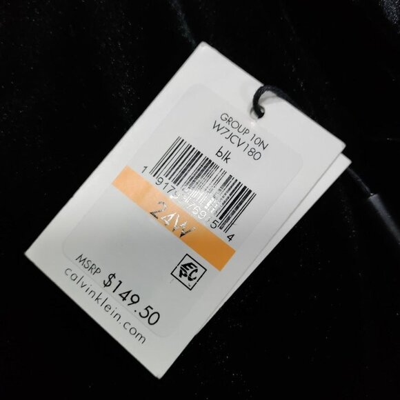 NWT Calvin Klein Womens Black Casual Velvet Blazer Size 24W - Picture 6 of 15